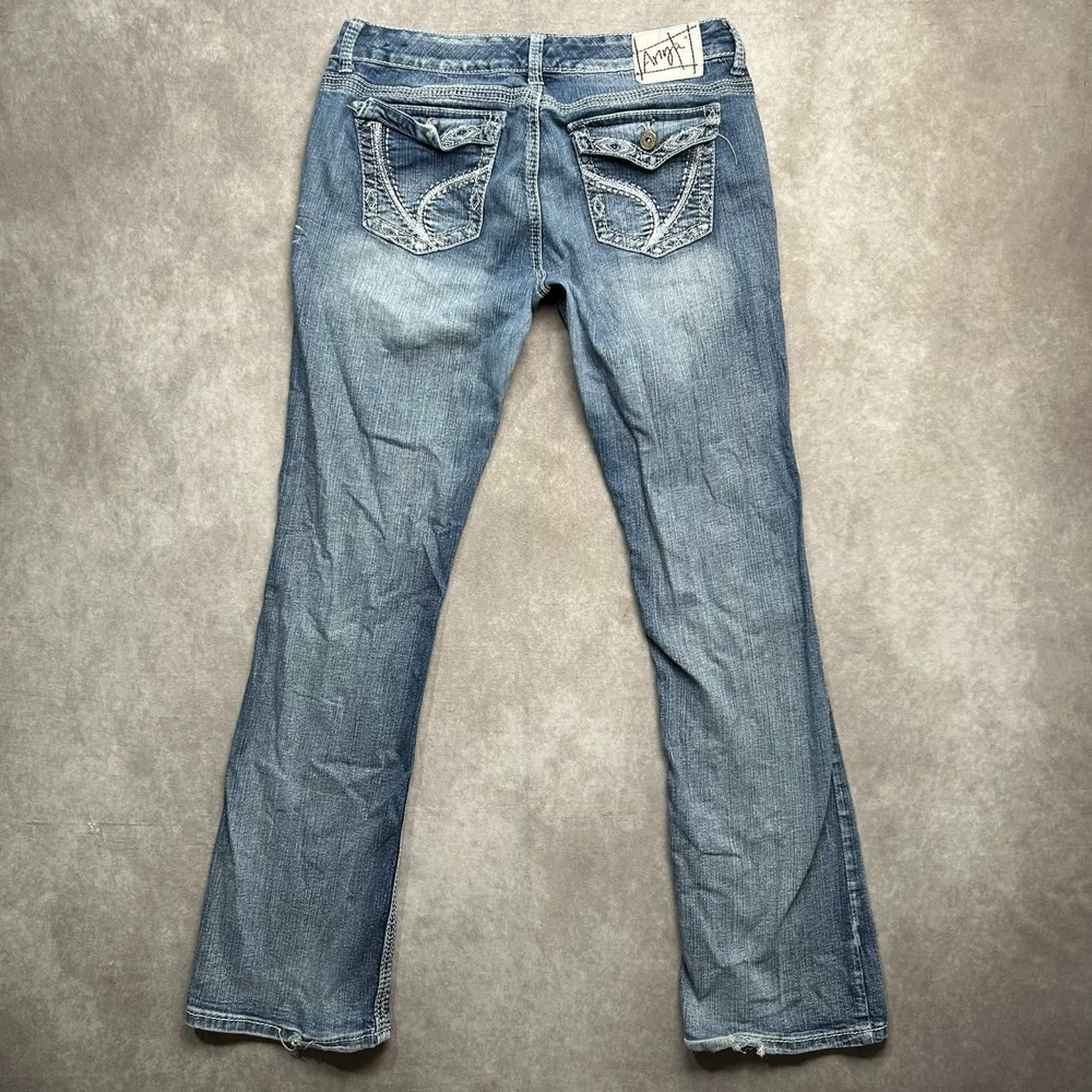 Ariya Jeans Women's Size 11/12 Blue Denim Bootcut Low Rise Blue Wash y2k 31x32